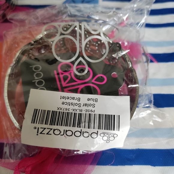 Paparazzi faux lapis cuff bracelet (2) SOLD** - Picture 4 of 4